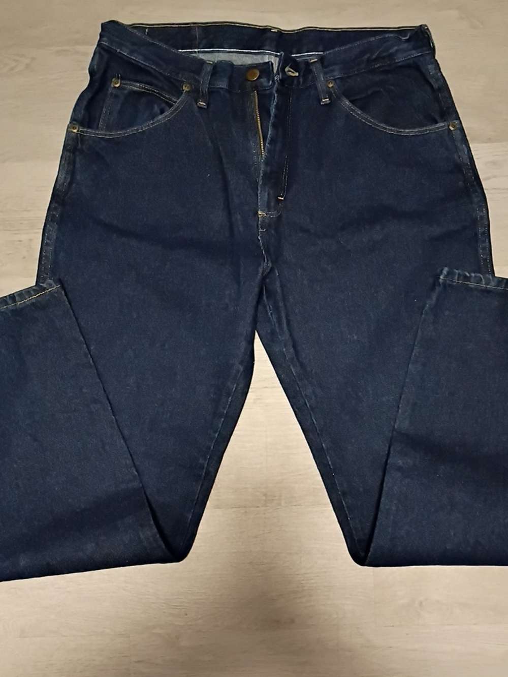 Men's Dark Blue Denim Jeans - Classic Fit